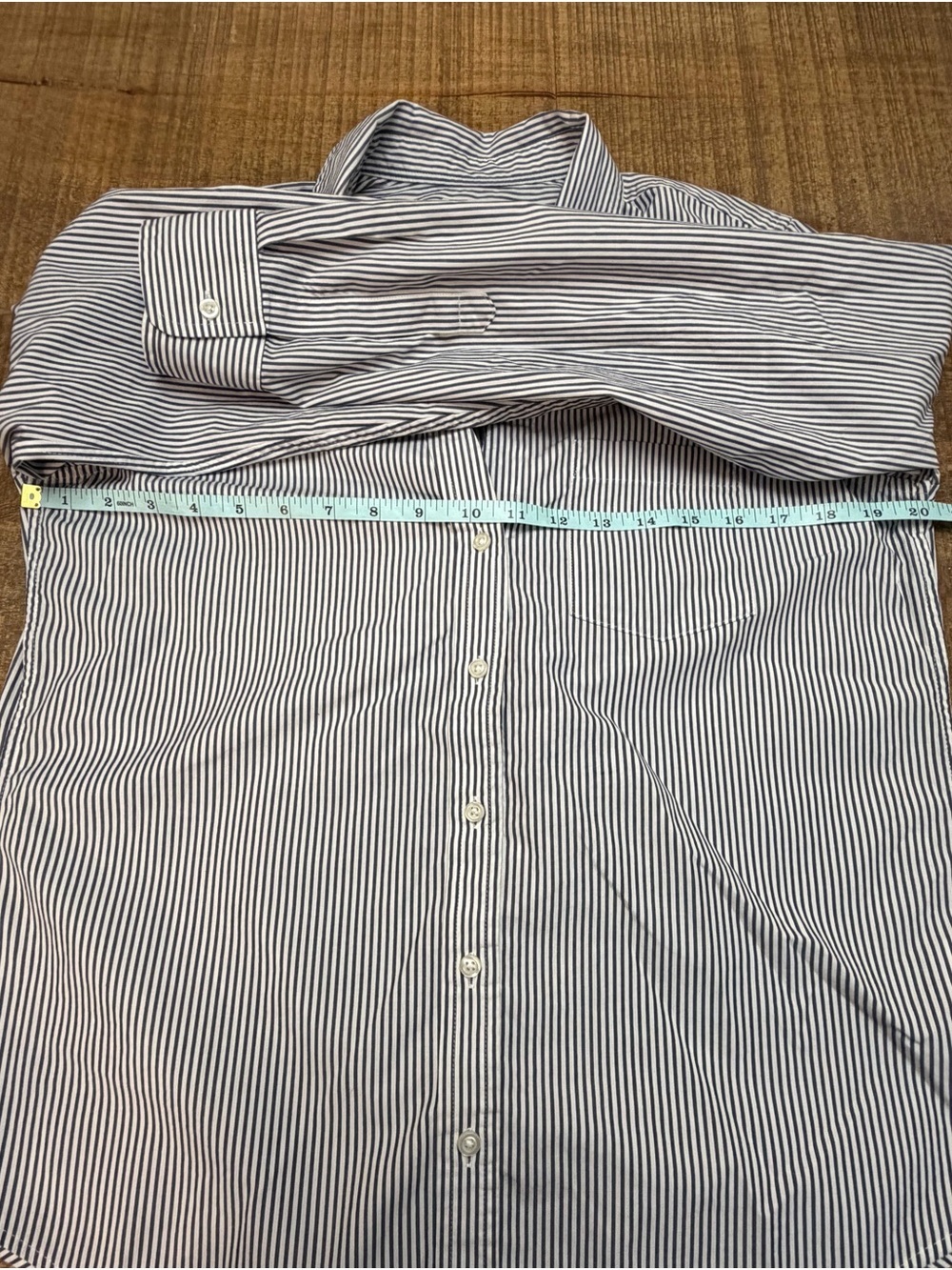 GAP Women’s Perfect Shirt 80s Superfine Poplin Navy and White - Picture 5 of 8